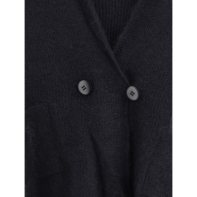 Giorgio Armani Dubbelrijs vest en top in een mix van wol en mohair Twinset