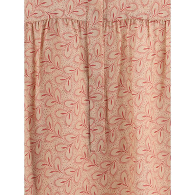Kristina Ti Blouse met bladerprint en verfijnde opstaande kraag