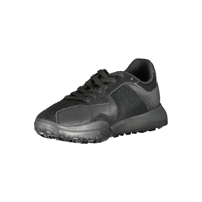 Tommy Hilfiger zwarte polyester sneaker
