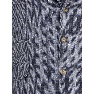 Blazer à chevrons Brunello Cucinelli