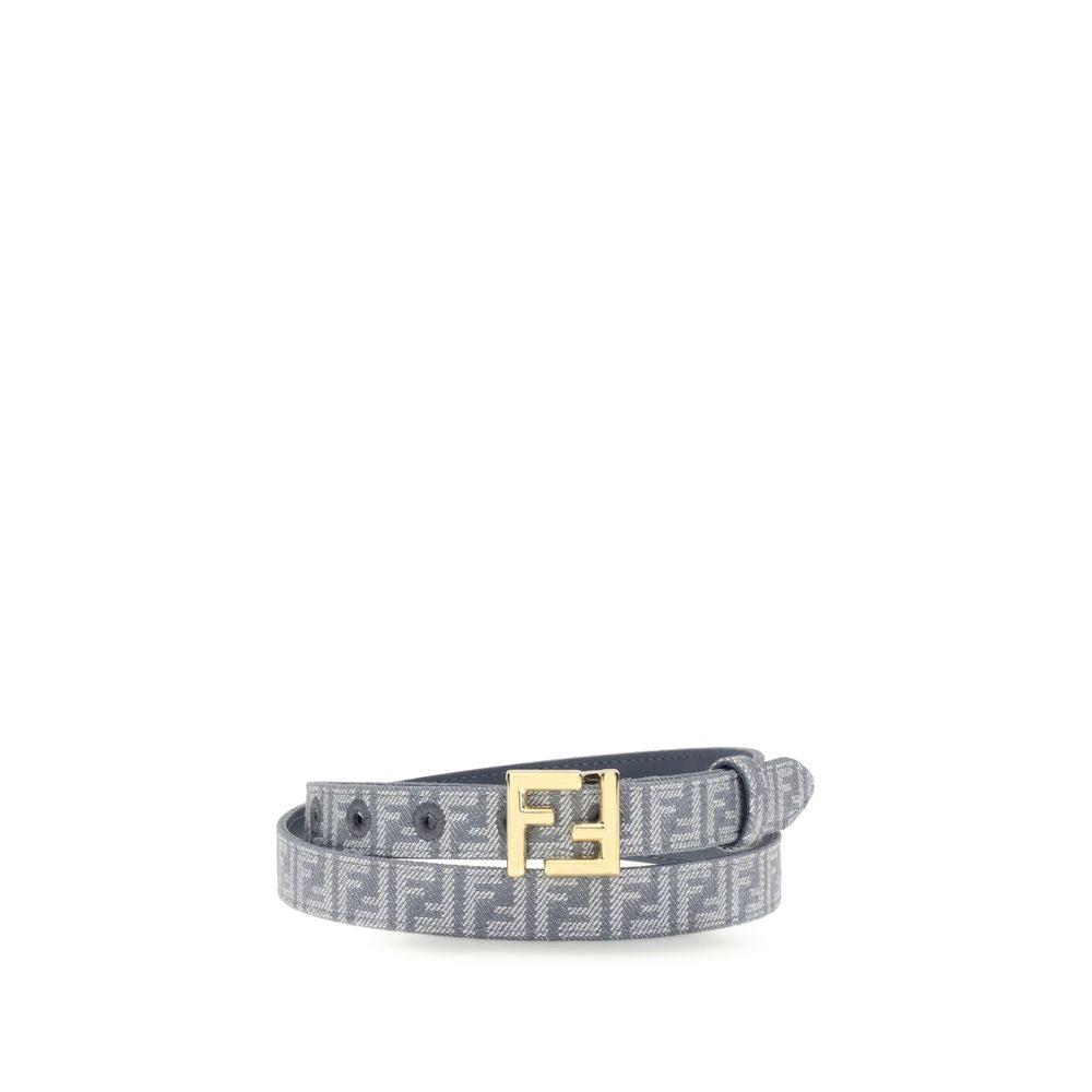 Fendi FF geborduurde denim riem