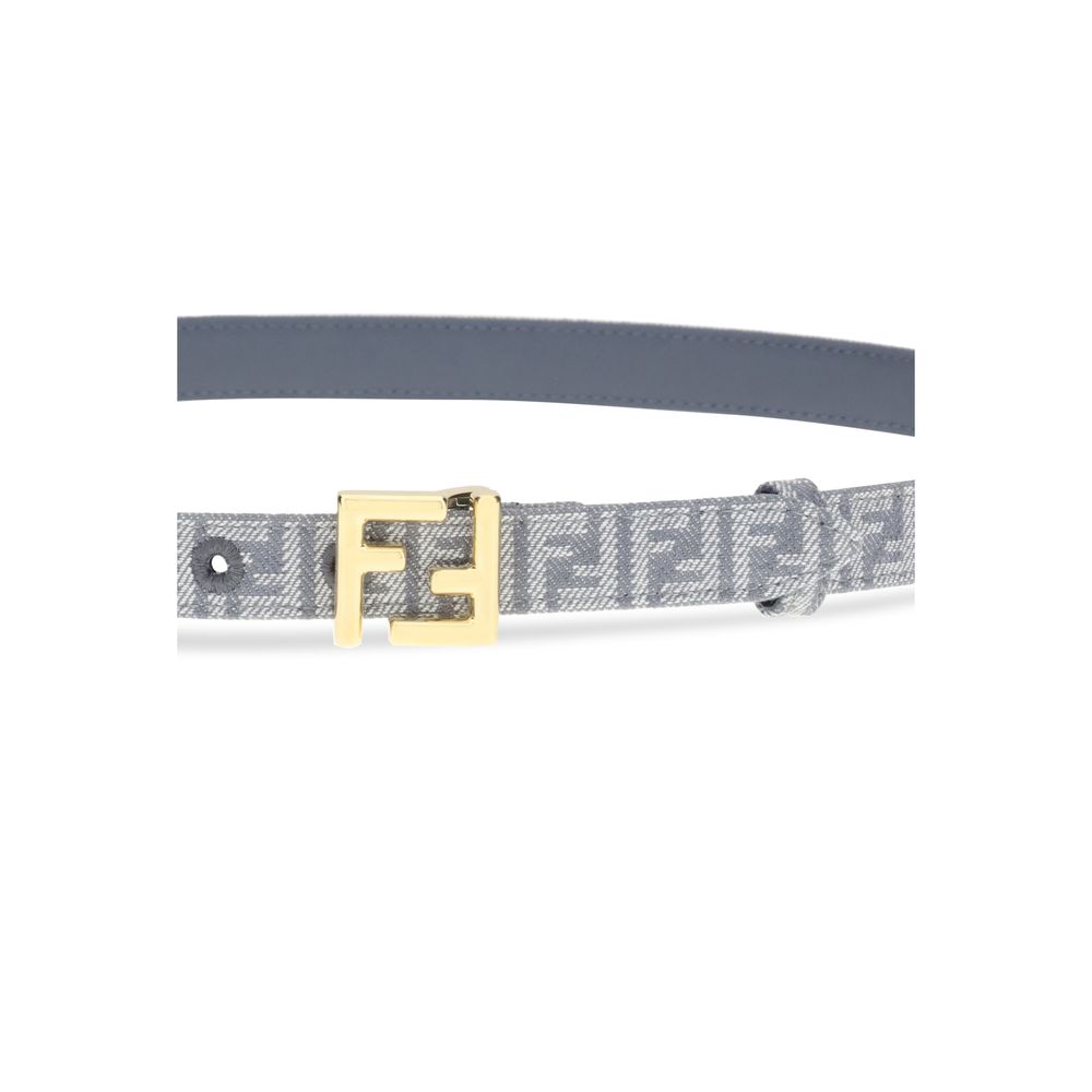 Fendi FF geborduurde denim riem