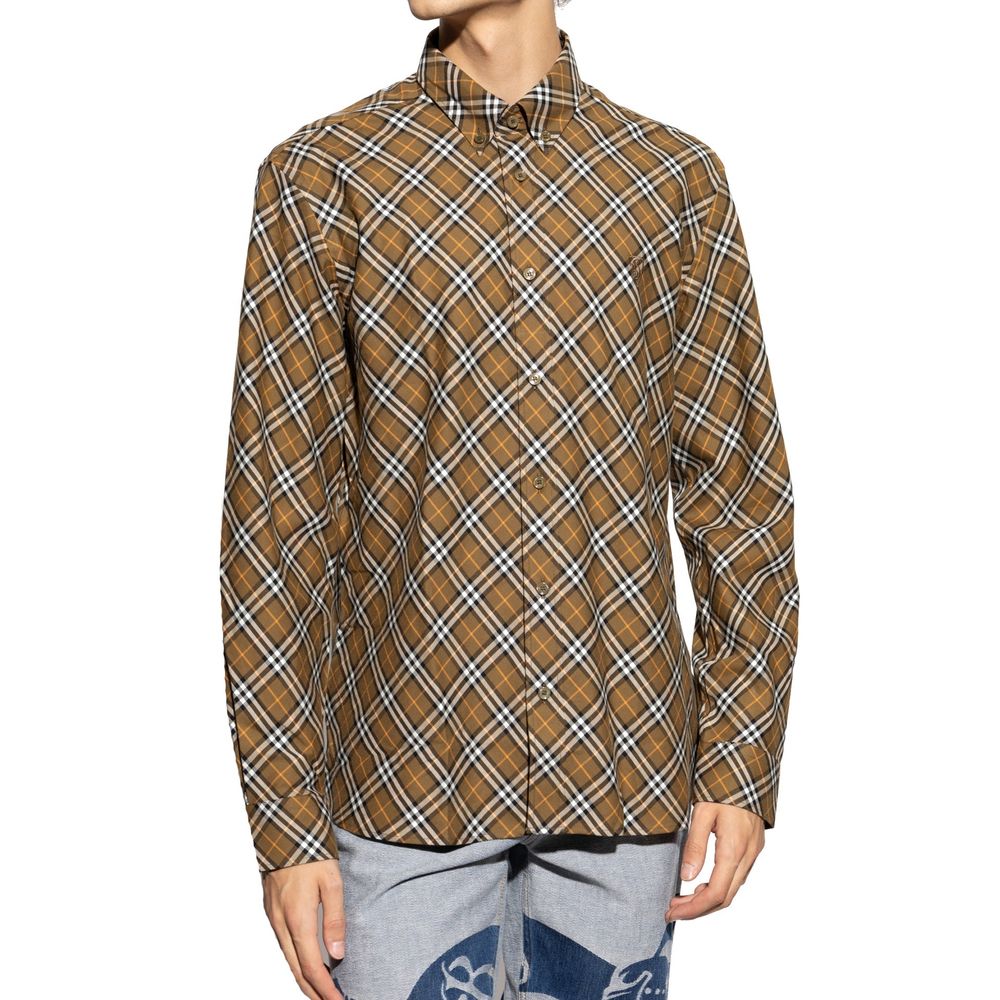 Burberry katoenen geruit overhemd