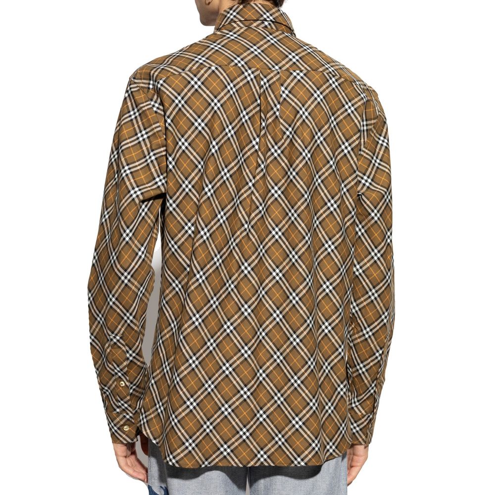 Burberry katoenen geruit overhemd