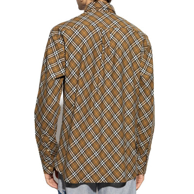 Burberry katoenen geruit overhemd