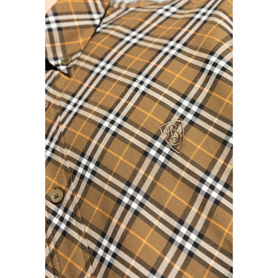 Burberry katoenen geruit overhemd