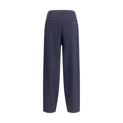 Giorgio Armani Lichtgewicht wollen stoffen broek met enkele naad