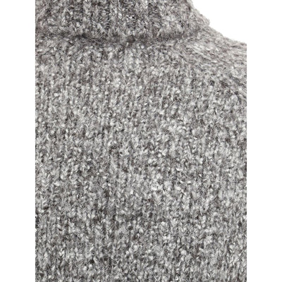 Pull col roulé boutonné Brunello Cucinelli