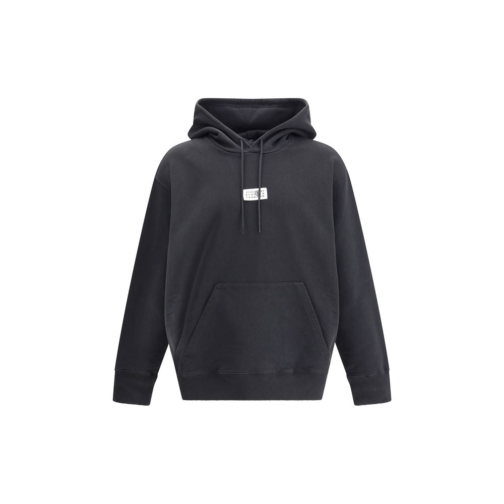 Sweat à capuche en coton MM6 avec logo