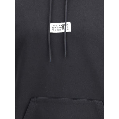 Sweat à capuche en coton MM6 avec logo