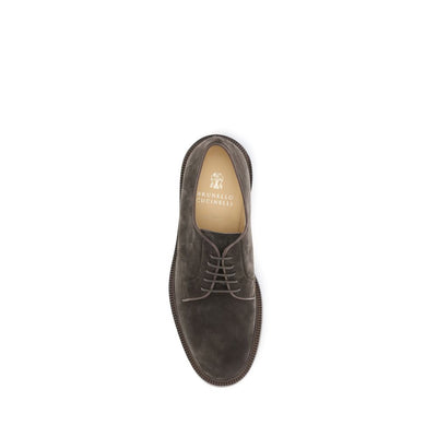 Brunello Cucinelli leren veterschoenen