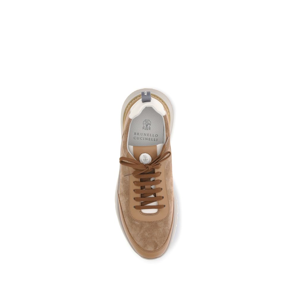 Brunello Cucinelli leren sneakers