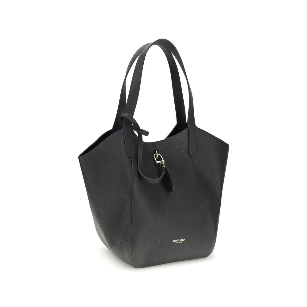Sac à bandoulière moyen en daim Giorgio Armani