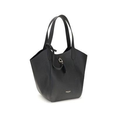 Sac à bandoulière moyen en daim Giorgio Armani