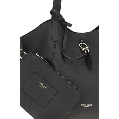 Sac à bandoulière moyen en daim Giorgio Armani
