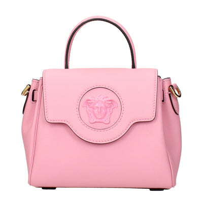 Sacs à main en cuir rose Versace