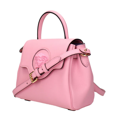 Sacs à main en cuir rose Versace