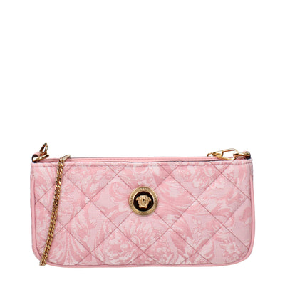 Sacs à bandoulière en tissu rose Versace