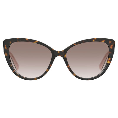 Lunettes de soleil Love Moschino en acétate marron