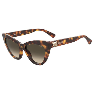 Lunettes de soleil Moschino en acétate marron