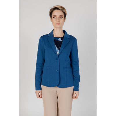 Blazer bleu en polyester Street One