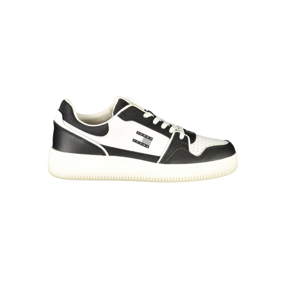 Tommy Hilfiger Zwarte Leren Heren Sneaker
