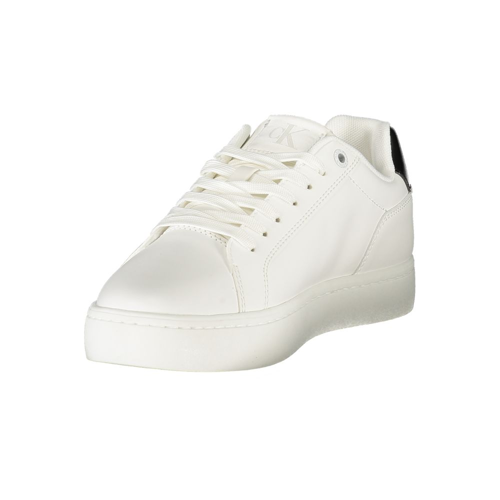 Calvin Klein Witte Leren Dames Sneaker