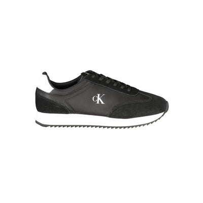 Calvin Klein Zwarte Leren Heren Sneaker