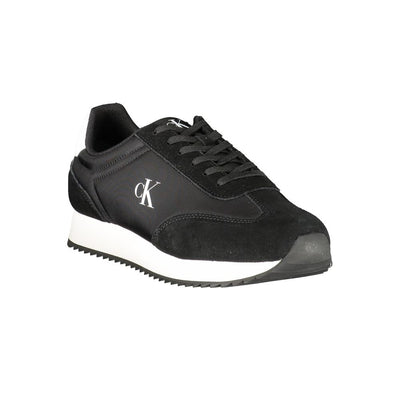 Calvin Klein Zwarte Leren Heren Sneaker