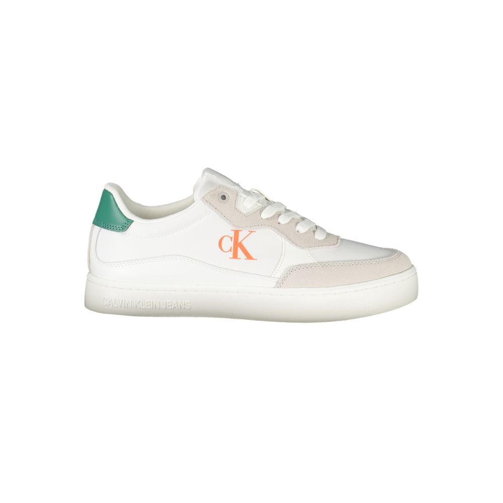 Calvin Klein Witte Leren Heren Sneaker