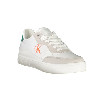 Calvin Klein Witte Leren Heren Sneaker
