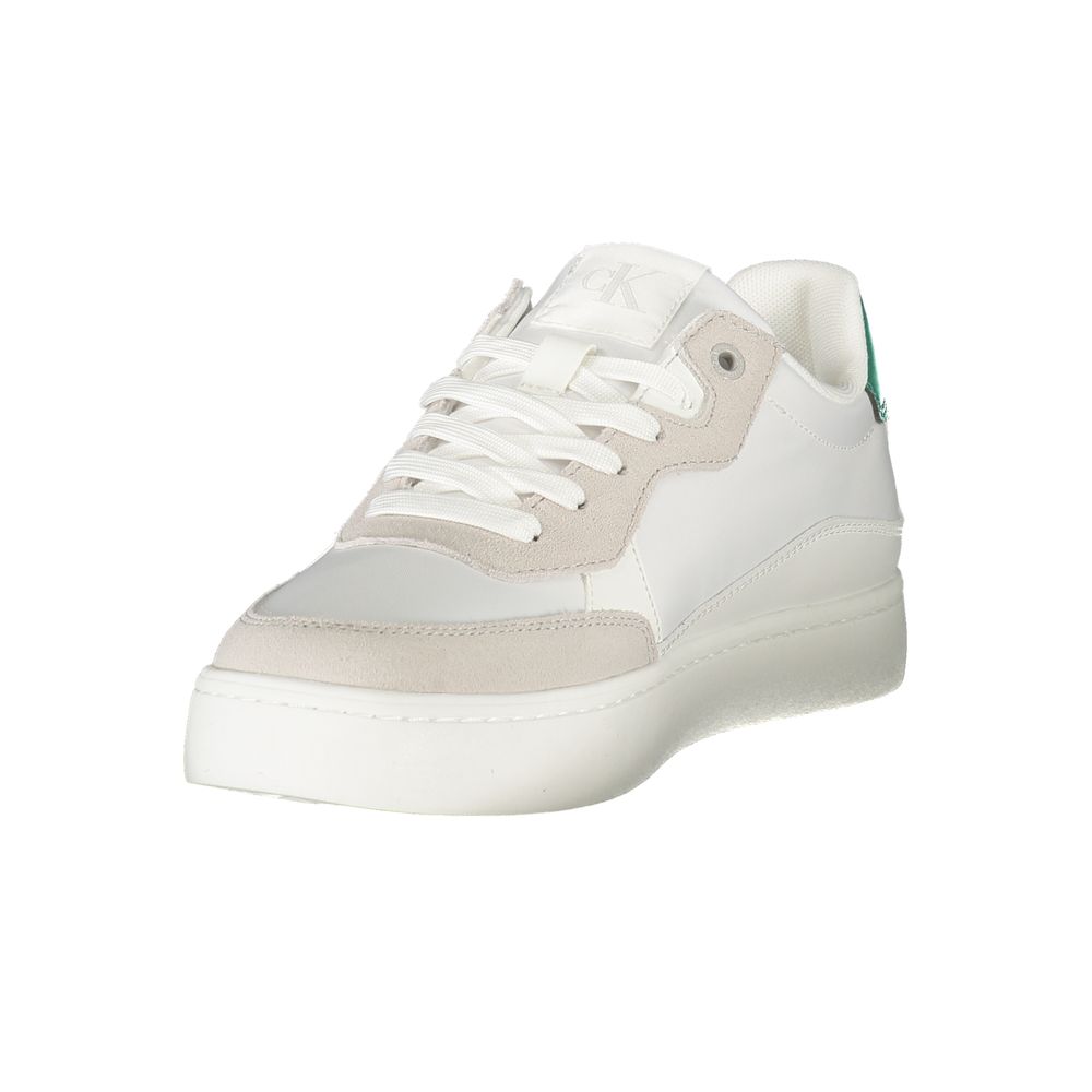 Calvin Klein Witte Leren Heren Sneaker