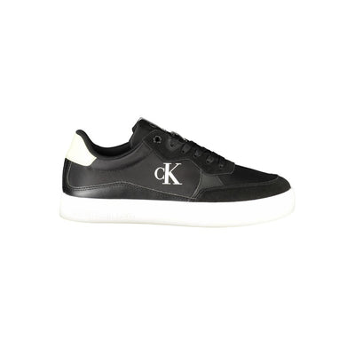 Calvin Klein Zwarte Leren Heren Sneaker