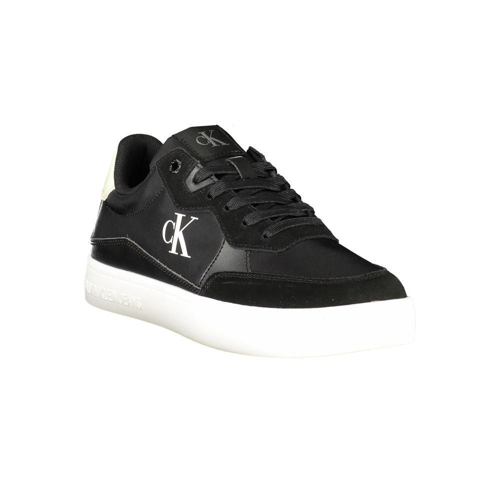 Calvin Klein Zwarte Leren Heren Sneaker