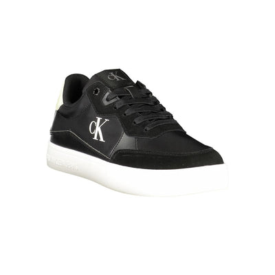Calvin Klein Zwarte Leren Heren Sneaker