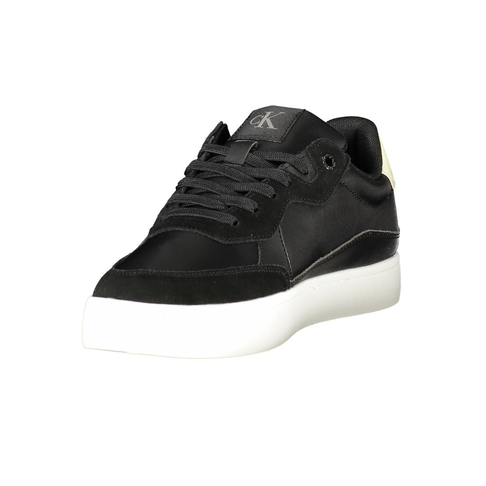 Calvin Klein Zwarte Leren Heren Sneaker