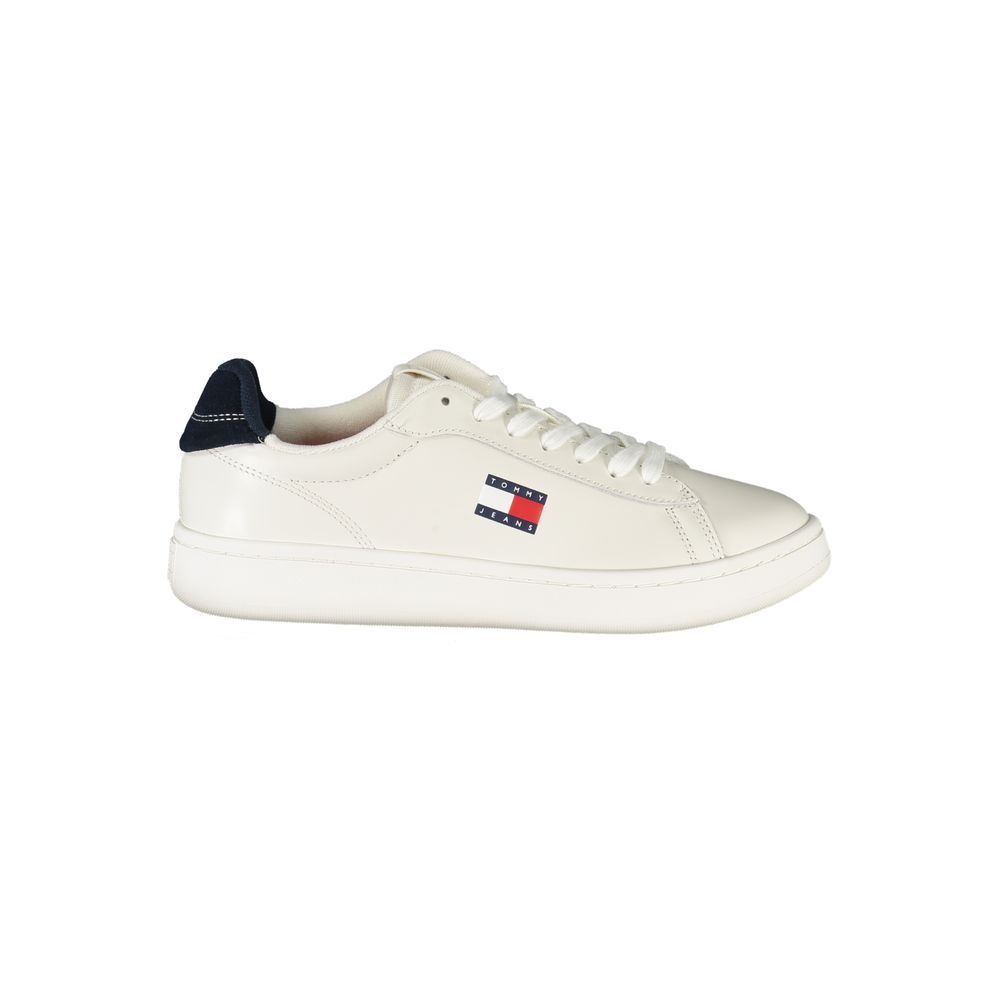 Tommy Hilfiger Witte Leren Dames Sneaker