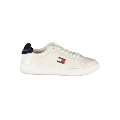 Tommy Hilfiger Witte Leren Dames Sneaker
