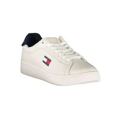 Tommy Hilfiger Witte Leren Dames Sneaker