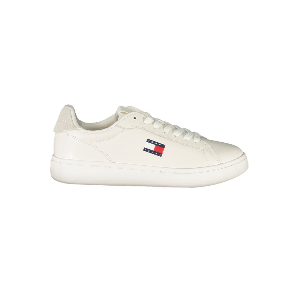 Tommy Hilfiger Witte Leren Dames Sneaker