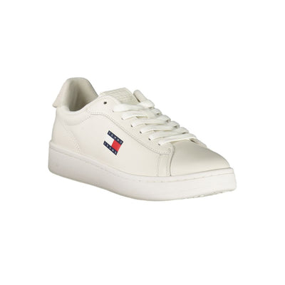 Tommy Hilfiger Witte Leren Dames Sneaker
