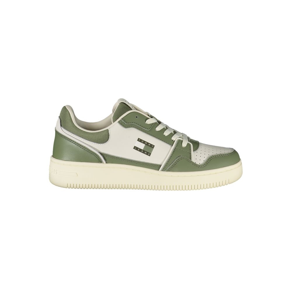 Tommy Hilfiger Groene Leren Heren Sneaker