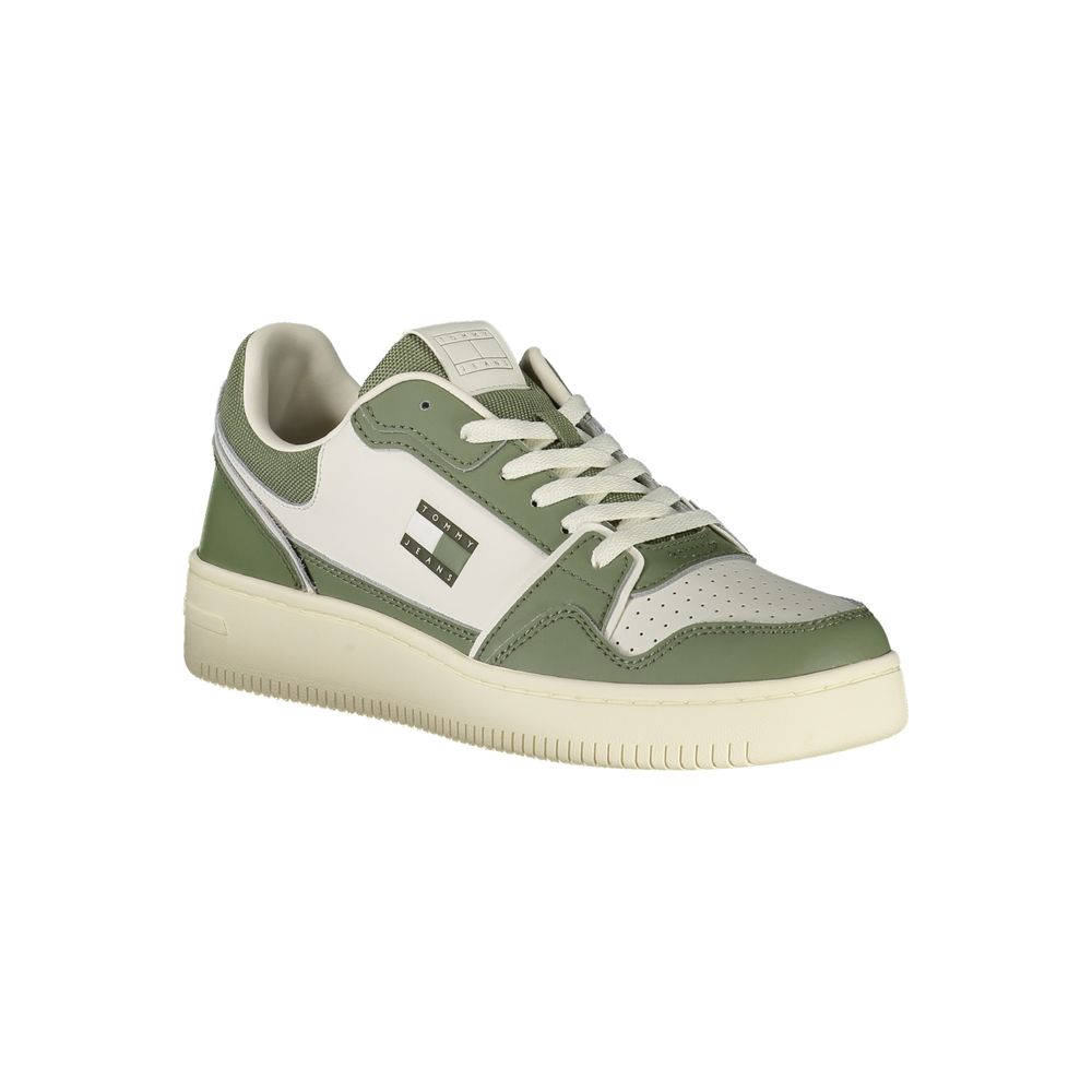 Tommy Hilfiger Groene Leren Heren Sneaker