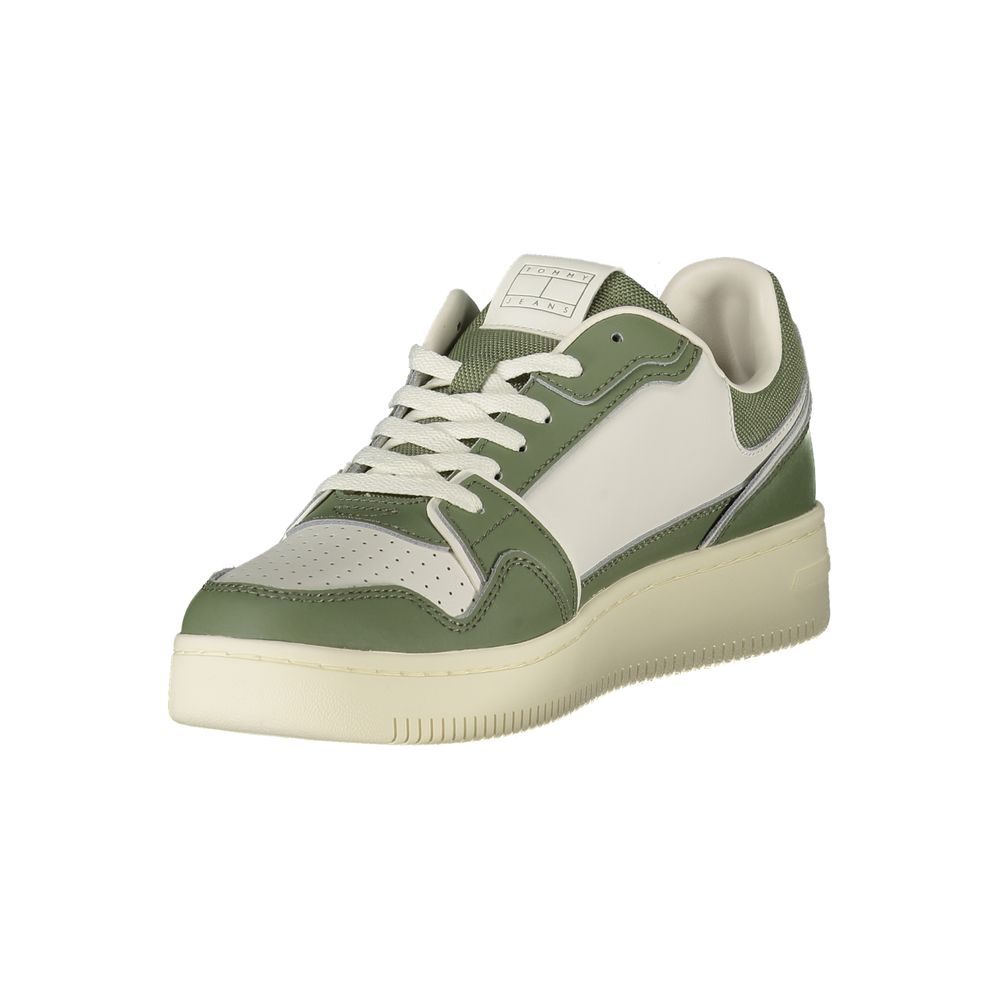 Tommy Hilfiger Groene Leren Heren Sneaker