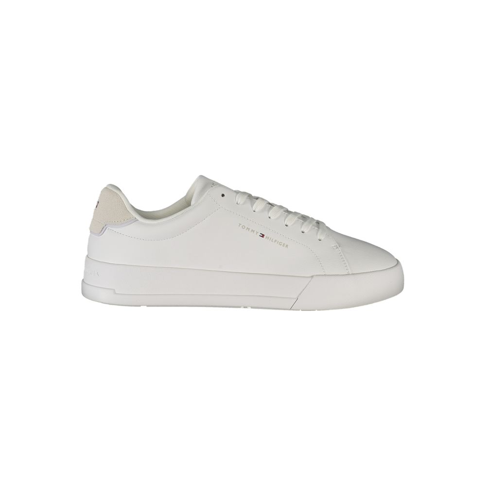Tommy Hilfiger witte leren herensneaker