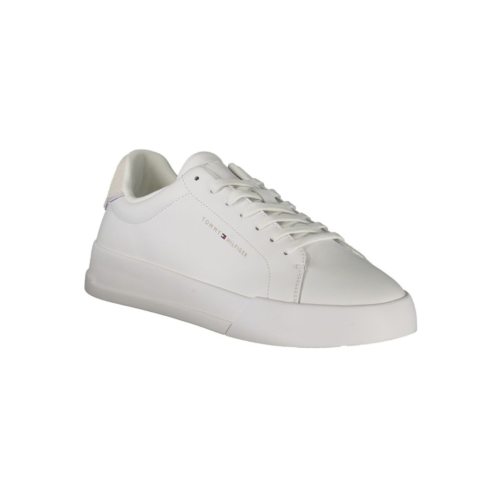 Tommy Hilfiger witte leren herensneaker