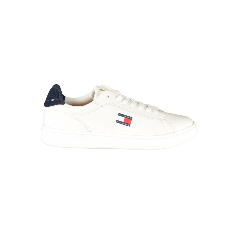 Tommy Hilfiger witte leren herensneaker
