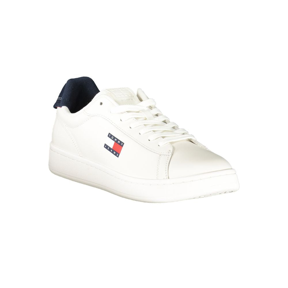 Tommy Hilfiger witte leren herensneaker