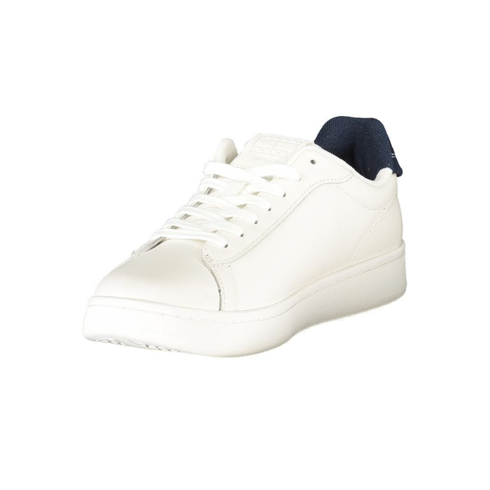 Tommy Hilfiger witte leren herensneaker
