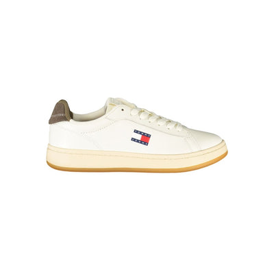 Tommy Hilfiger Witte Leren Dames Sneaker